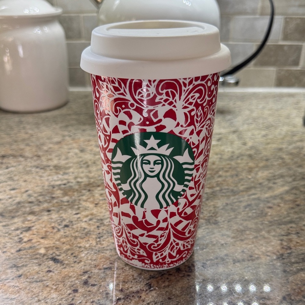 Starbucks holiday ceramic Cup
